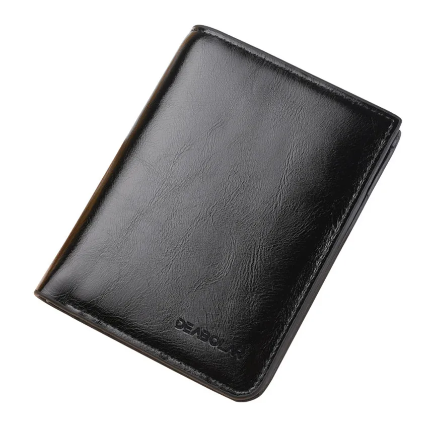 

2020 Top fashion luxurious Men Wallets New Design Men Thin Wal PU Small Money Smart Purses Short Card Holder Case Purse W299