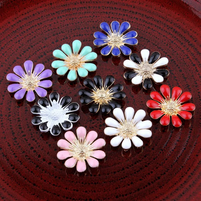 120pcs/lot 18MM Metal Acrylic Rhinestone Buttons for Wedding Embellishment for Hair Accessories Flower Center Headband Supplies