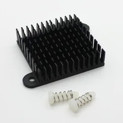 2pcs/lot Anodized Black Aluminum Heatsink 35x35x10mm CPU Southbridge IC Transistor chip Cooling Radiator Cooler w/ Screws