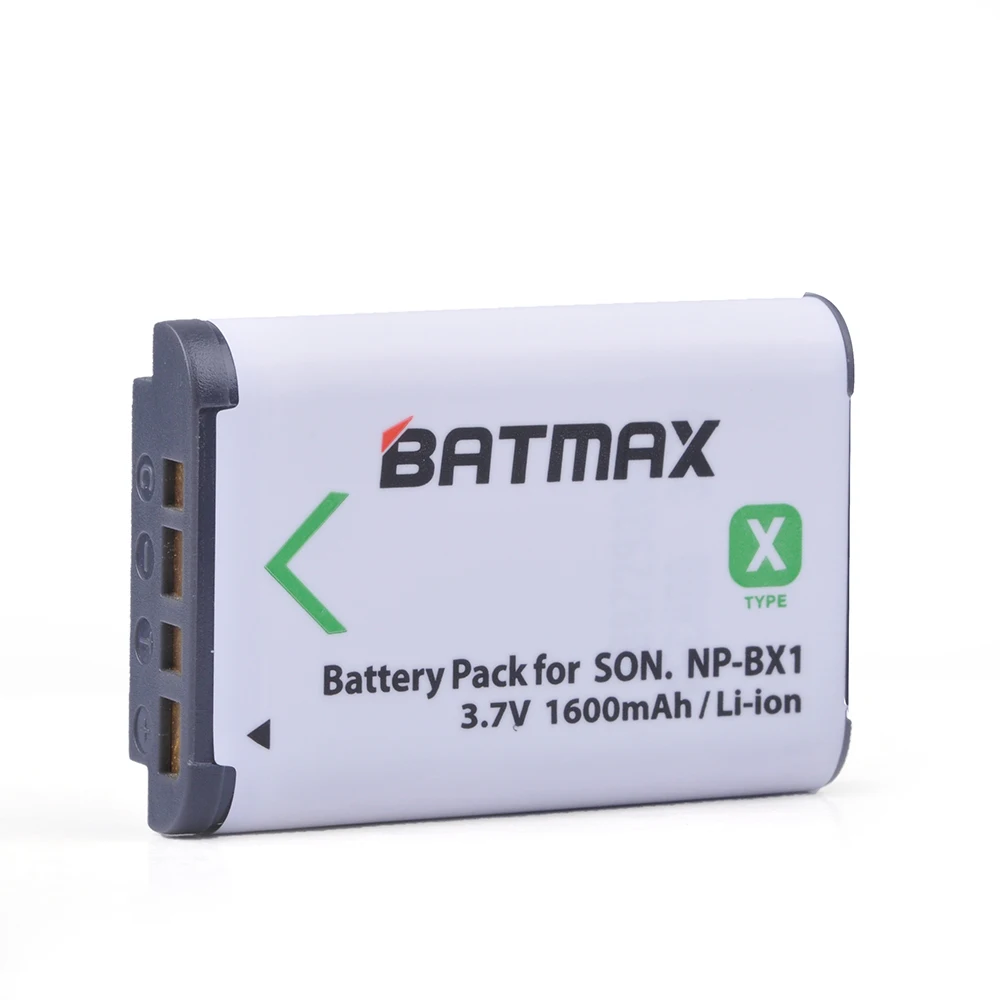 2Pcs NP-BX1 Akku Battery +LED 3 Slots USB Charger for Sony NP-BX1 HDR-AS200v AS20 AS15 AS100V RX100 X1000V WX350