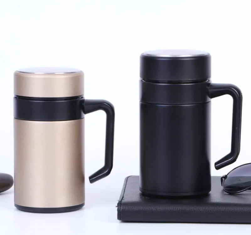 400ML High Quality Thermo Mug Stainless Steel Vacuum Flasks With Handle Thermocup Office Thermoses For Tea Insulated Cup