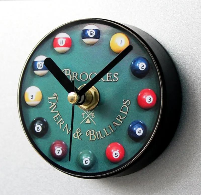 

Creative Billiards Clock 3D Fridge Magnets World Tourism Souvenirs Refrigerator Magnetic Sticker Home Decoration