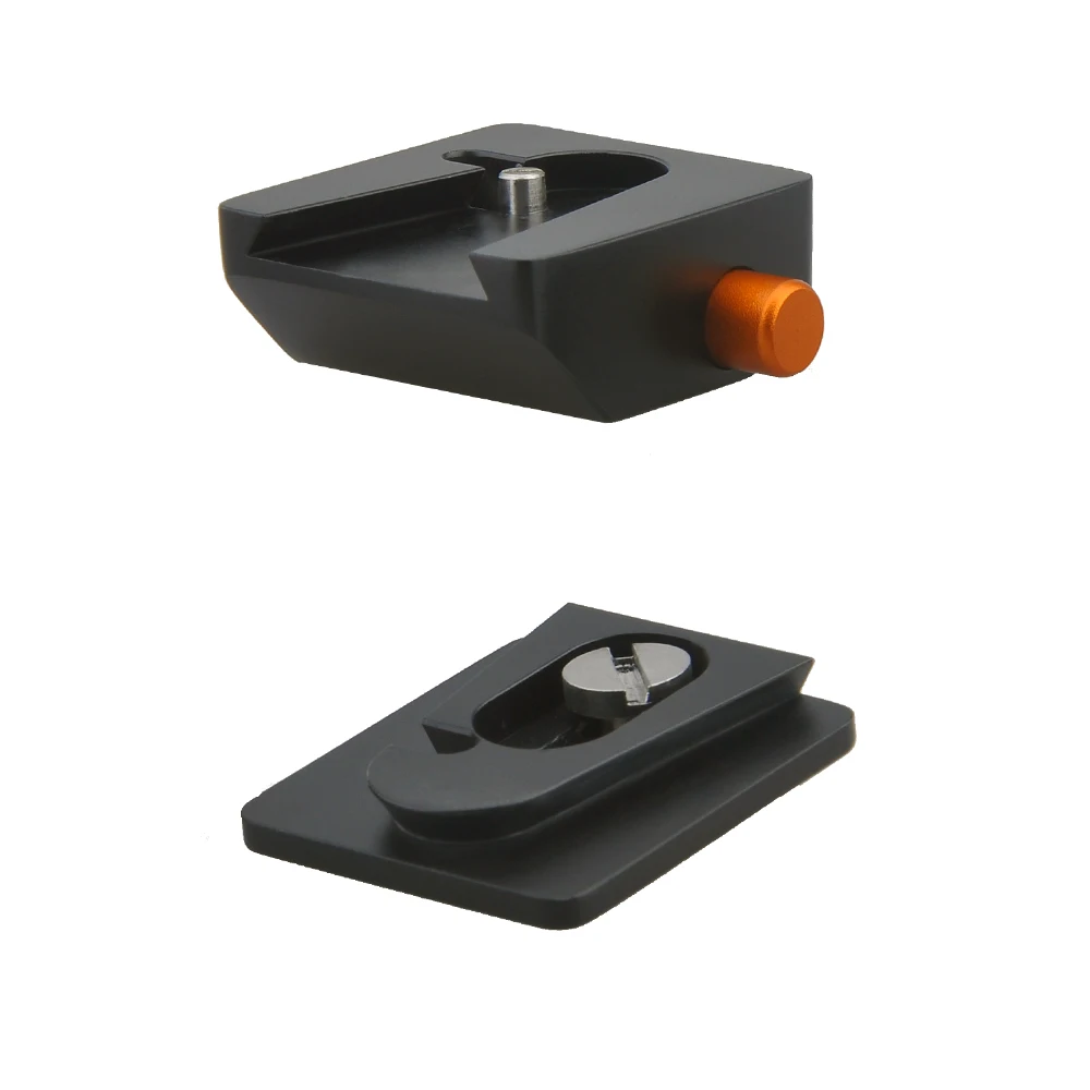 Trípode de bola de cabeza de cámara, adaptador de abrazadera de liberación rápida de aleación de aluminio + Placa de liberación rápida para canon, nikon, sony, fuji