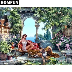 HOMFUN Full Square/Round Drill 5D DIY Diamond Painting 