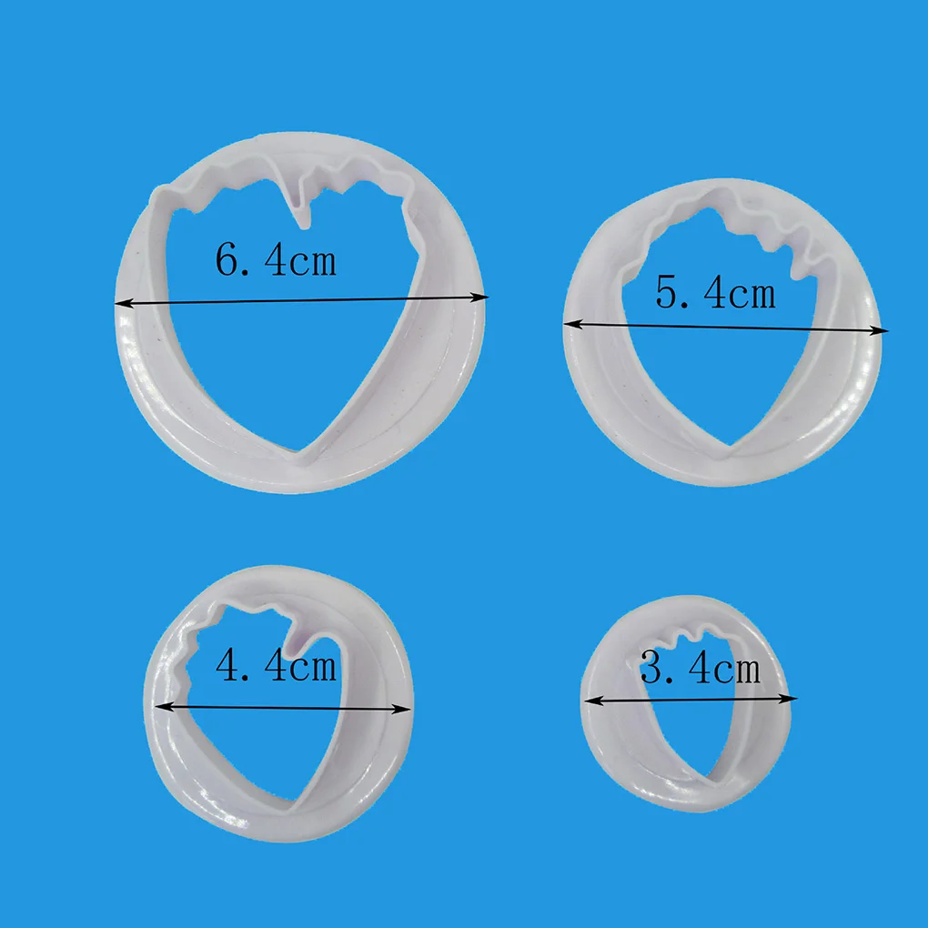 Feiqiong 4 sztuk plastikowy kwiat formy płatki wzór formy do wykrawania Cookie ciasto frezy formy narzędzia do pieczenia herbatników nowy