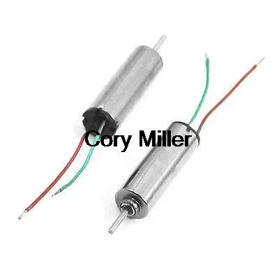 0.5mm Dia Shaft Two Wire Connector RC Aircraft Motor DC 3.7V 66000RPM