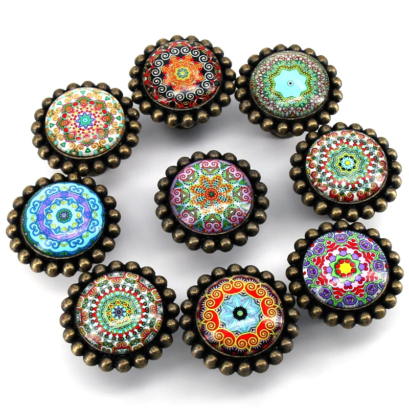 Colorful-Drawer Knobs Antique Bronze Crystal Dresser Drawer Knobs American Cabinet Handles Pull Knob Ornate /Furniture Hardware