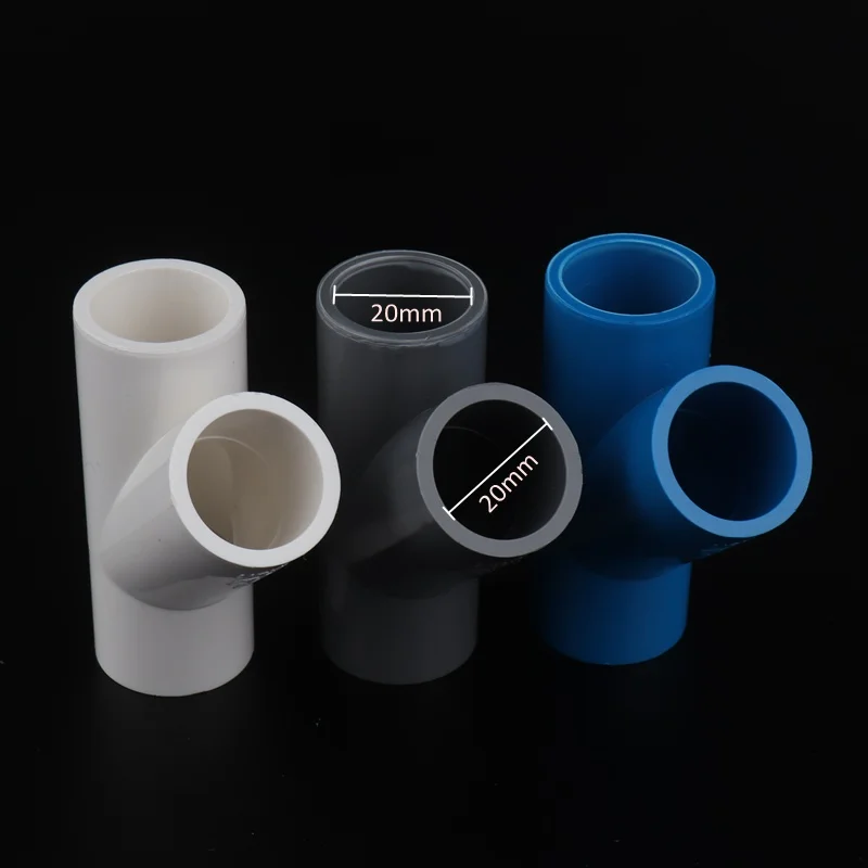 PVC Water Pipe Connector, Garden Irrigation System, Tube Fittings, PVC Pipe Joints, Inner Diameter 20mm, 3 Way Connector, 1Pc