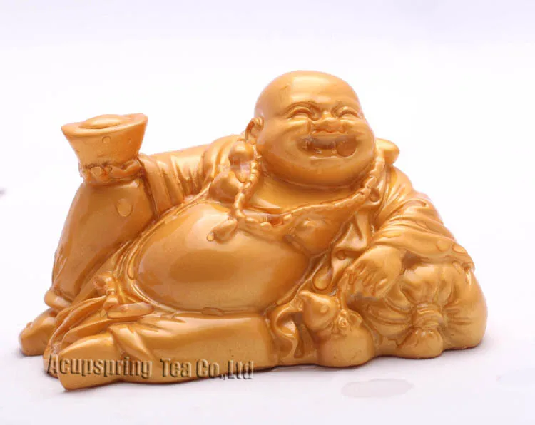 Amzing  Allochroic Mascot, Golden Buddha, Ornament, tea pet,Fengshui, Best Gifts,present,will change color,S1032D, Free Shipping