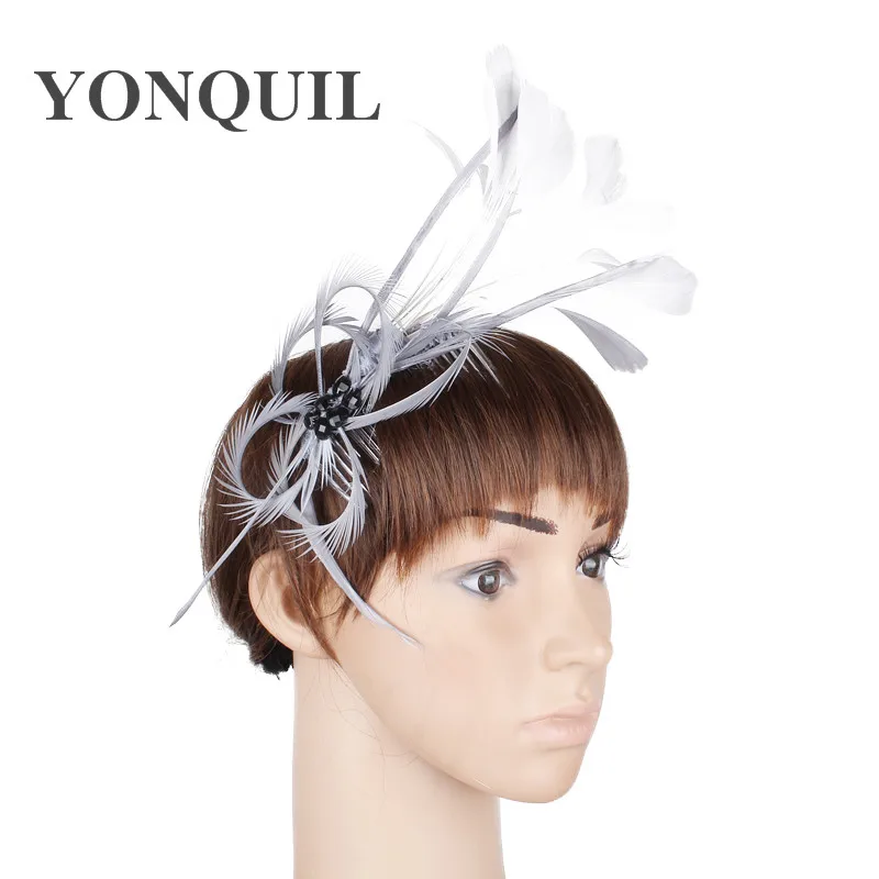 

Elegant Feather Hair Combs Cute as Bridal Wedding Fascinator Headwear Party Hairstyle Event Occassion Headpiece Multiple Colors