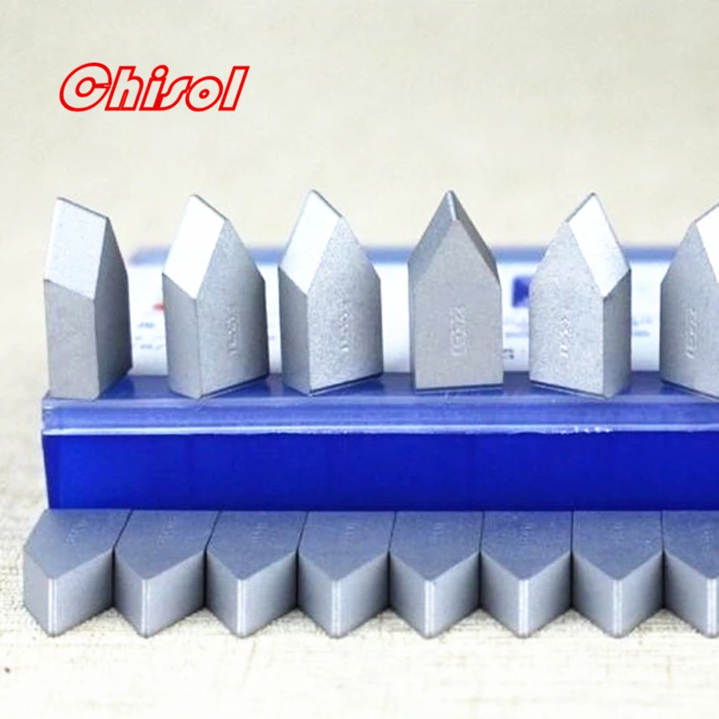 20pcs/box C122 YT5 YW2 YW1 YT15 YT14 YG6 YG8 Carbide Brazed Inserts Welding Tips Blade Cutter Cutting Tools
