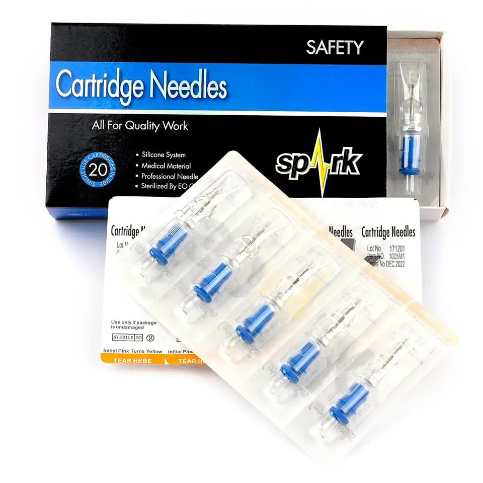Spark Tattoo Needle Cartridges M1 Weaved Magnum For Permanent Makeup Sterilize Cartridge Machine Tattoo Supply 1207M1 20pcs/lot