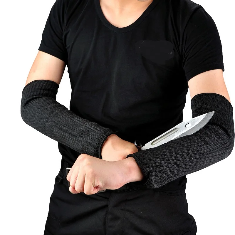 1 Pair Steel Wire Cut Proof Arm Sleeve Guard Bracer Anti Abrasion Armband Protector Anti-cutting Arms Work Labor Protection Tool