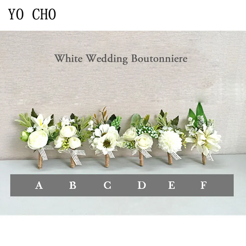 Hình Cho Boutonniere Cưới Corsages Và Boutonnieres Trắng Ruy Băng Lụa Hoa Boutonnieres Chú Rể Nam Mariage Cưới Phụ Kiện