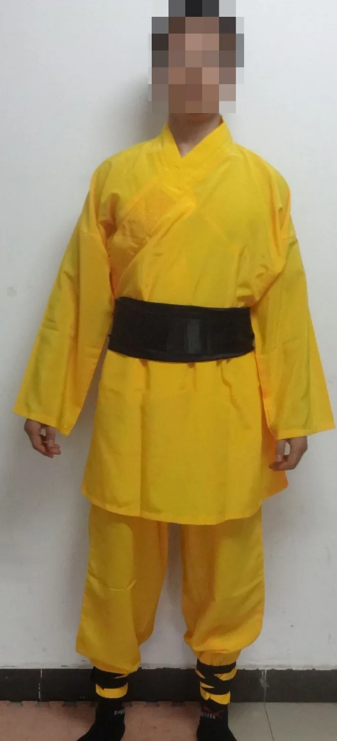 Unisex durable Shaolin buddhist Monks suit arhat nun Uniform Abbot Martial arts clothes  kung fu Wing Chun clothing