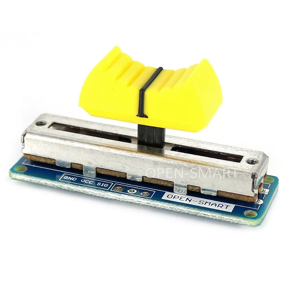 Yellow Slide Potentiometer Sensor Module Breakout Board Great for Amplifier DIY Light and Volume Control Compatible for Arduino