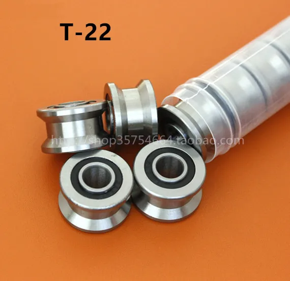 20pcs/lot T22 V flat groove pulley bearings TU22  8x22.5x14.5x13.5 mm V groove wheel ball bearing