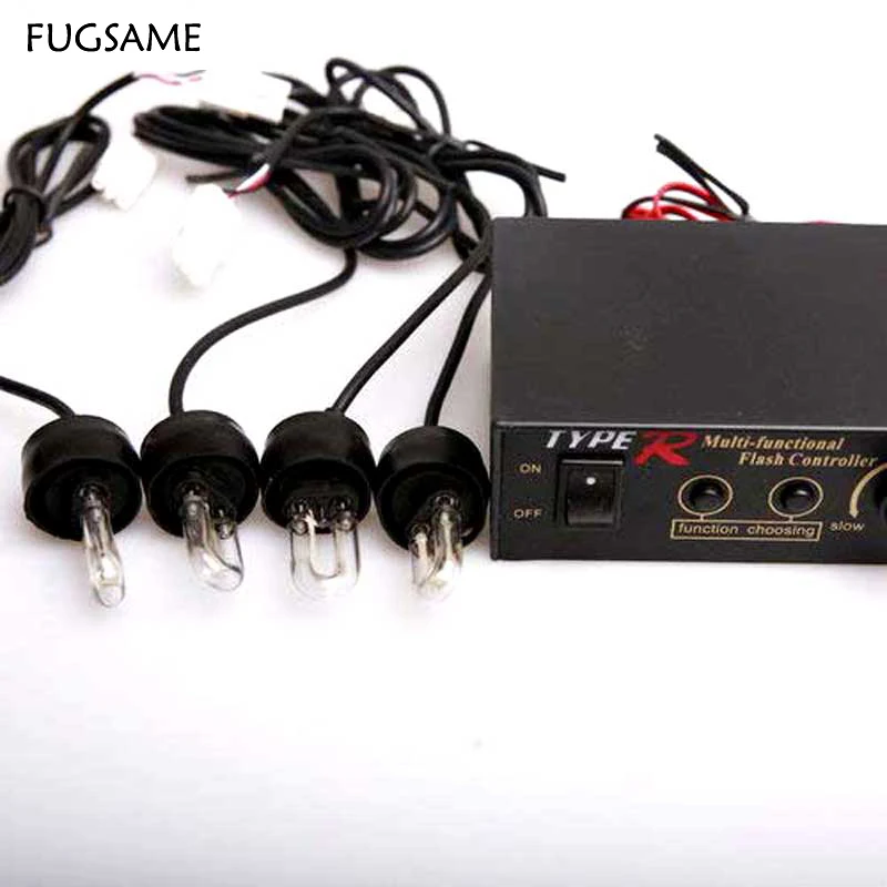 

FUGSAME Fog 704-4u Tube Strobe Lights Flash Lamp White Police Bulbs Led For Leds Bar Car Accessories Stroboscop Auto 12V Warning