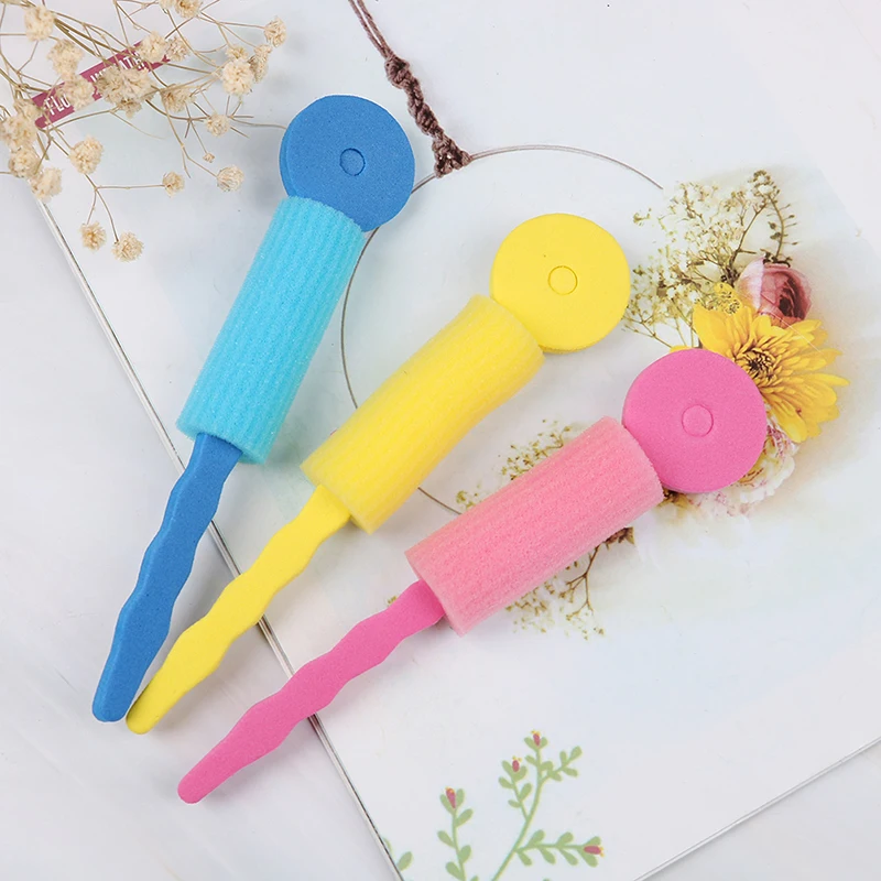 3PCS Sponge Bendy Hair Rollers Twist Magic Rods Hair Styling Cling Soft Foam Hair Curler DIY Tools for Women 16.7cm