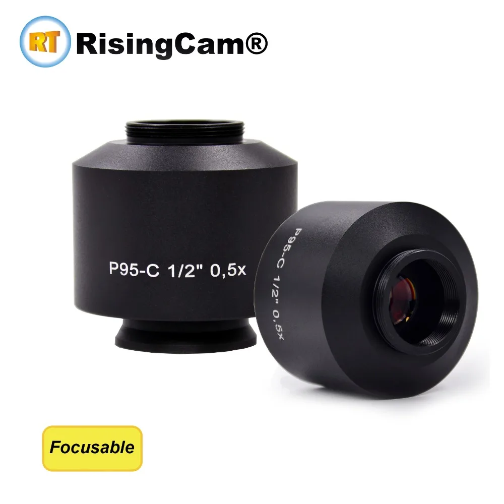 P95 Fokussierbar 0,5 X standard Mikroskop kamera C mount adapter kompatibel für Zeiss trinocular mikroskop – Detail 1
