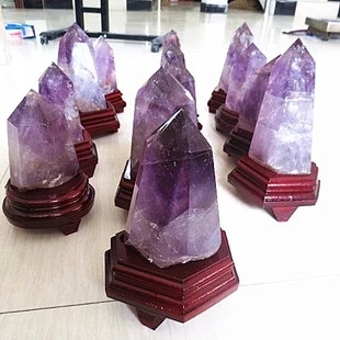 

Large nature amethyst quartz gemstone crystal point reiki healing miner stones