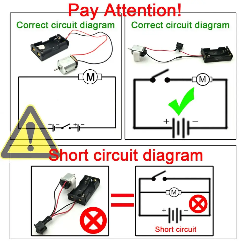 6 Set Rechteckige Mini Elektrische 1,5-3V 24000RPM hobby Motor mit 84 Pcs Kunststoff Zahnräder kit für DIY Wissenschaft Projekte