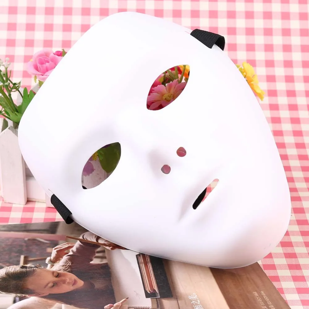 White JabbaWockeeZ Face Mask Halloween Hip-Hop GHOST DANCE  Performances Mask