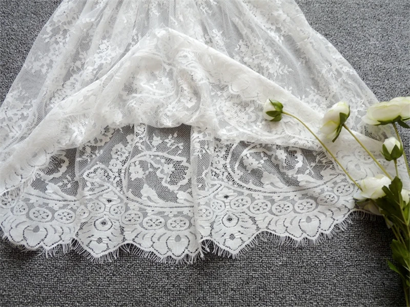 Kobiety seksowna koronkowa spódnica z siatki panie wiosna lato Casual Vintage Boh plaża wysokiej talii elastyczna przezroczysta Tutu tiul krótka spódnica 6 — zdjęcie 7