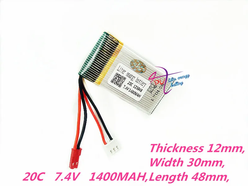 123048 7.4V 1400MAH Lipo Battery X600 F46 X601H JXD391V aircraft 7.4V 700MAH 2S Lipo battery 7.4V 603048*2