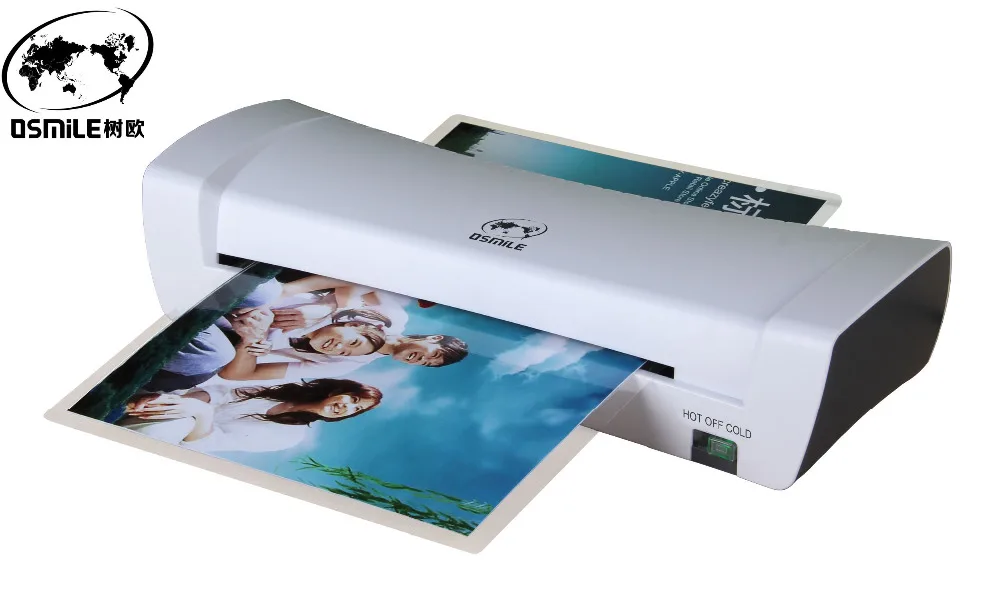 SL200 A4 Hot and Cold Laminating Machine Document Photo Paper Cards Picture Painting Laminator for Home Office EU