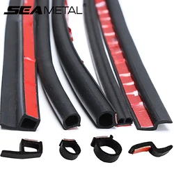 SEAMETAL 4Meter Car Door Seal Strip Stickers Anti-Dust Soundproof Sealing Big D Z P Type Noise Insulation Car Accessories Goods