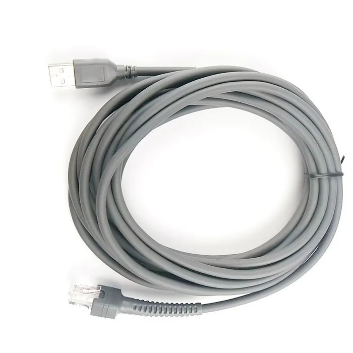 5M(16.5feet) USB Cable for Symbol barCode Scanner LS2208AP LS1203 LS4208 LS4278 DS6707 DS6708 Replace USB RS232 PS2 Cable