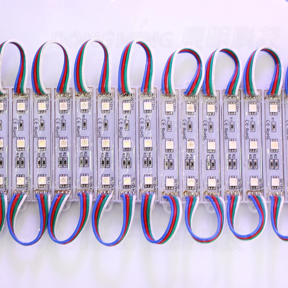 2000pcs/lot Wholesale DC 12V LED Module Light Lamps Waterproof IP65 3 LEDs 5050 SMD LED Channel Letter Lighting RoHS CE