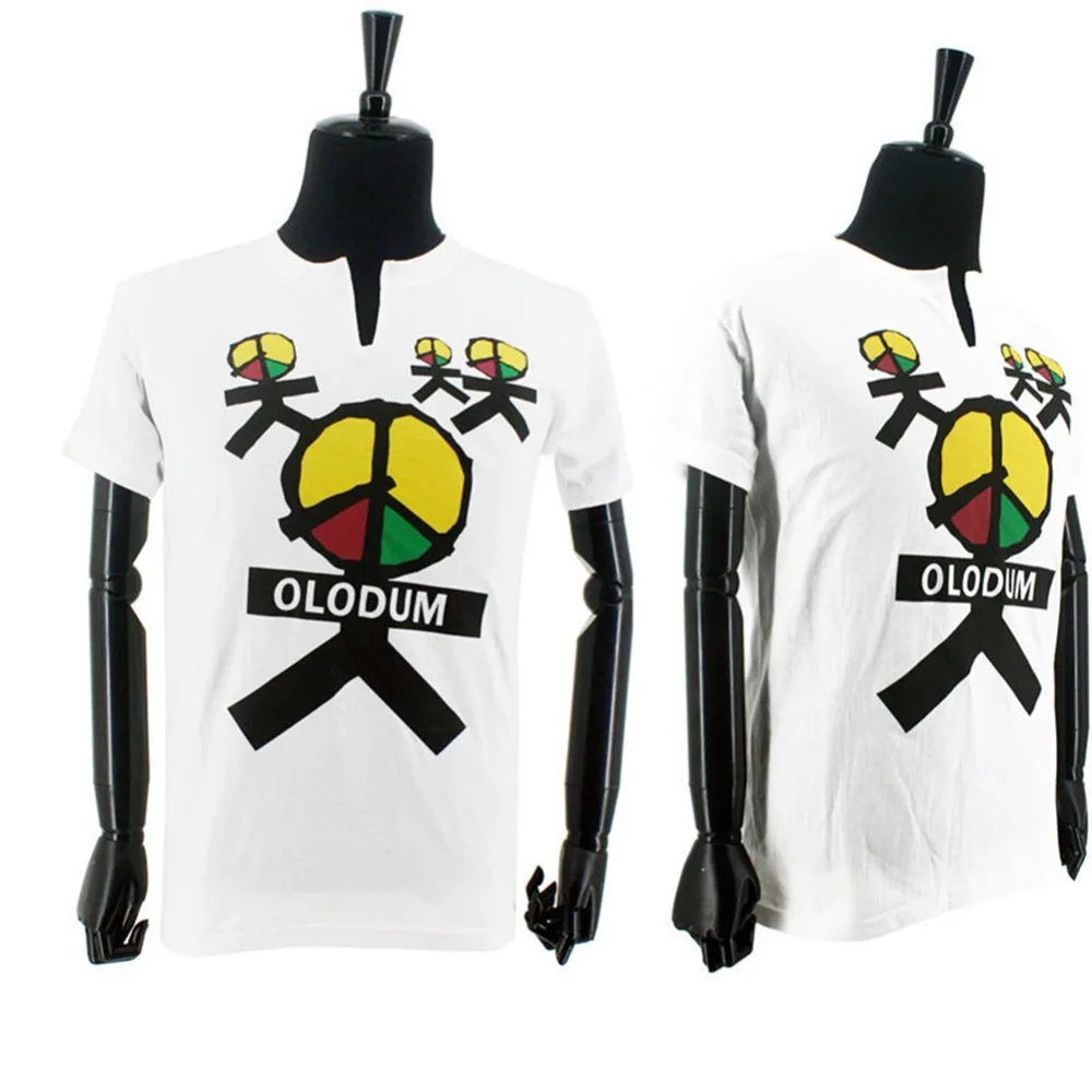 Camiseta de algodón de personaje de Michael Joseph Jackson, ropa Retro de Brasil, antiguerra, OLODUM