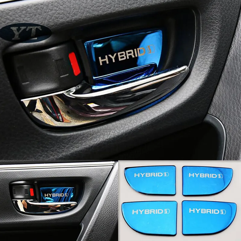 Auto Door Inner Bowl Sticker interior moulding trim for toyota Corolla auris 2014-2019,4pcs/lot, car accessories