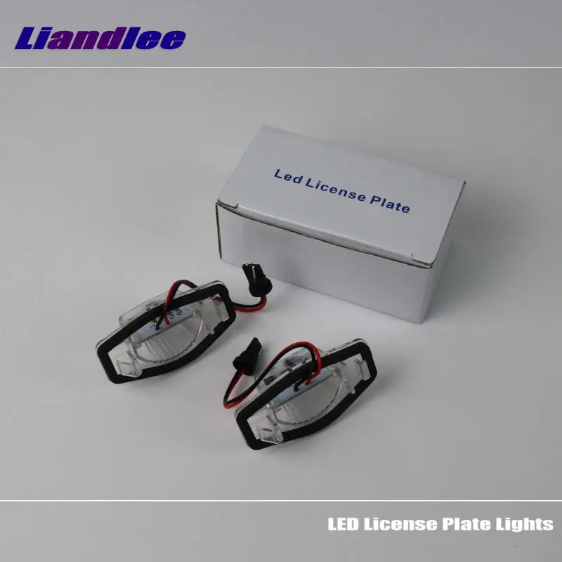 

Liandlee Car License Plate Lights For Honda Logo Stream Auto Number Frame Lamp Bulb LED Illumination Accessories