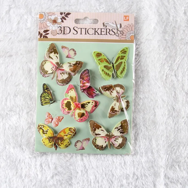 Mixed Deocrative 3D Adhesive Stickers for DIY Gift/Photo Album /Scrapbooking Kids Crafts/ Wedding Card Making Decoration