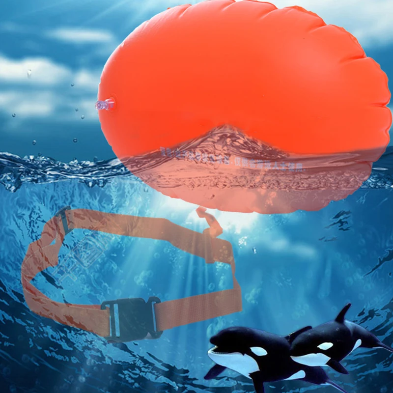 Amalibay กีฬาความปลอดภัยว่ายน้ำอุปกรณ์ความปลอดภัยว่ายน้ำลอยพองทุ่นลอยน้ำสำหรับสระว่ายน้ำเปิด Sea Swim ถุงลมนิรภัย