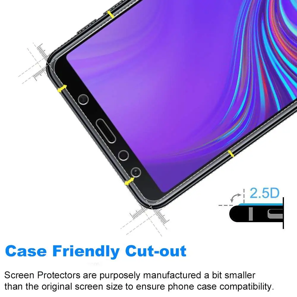 Tempered Glass For Samsung Galaxy A7 2018 SM-A750F Screen Protector For Samung A10 A20 A30 A40 A50 M10 M20 M30 A9 2018 A305F