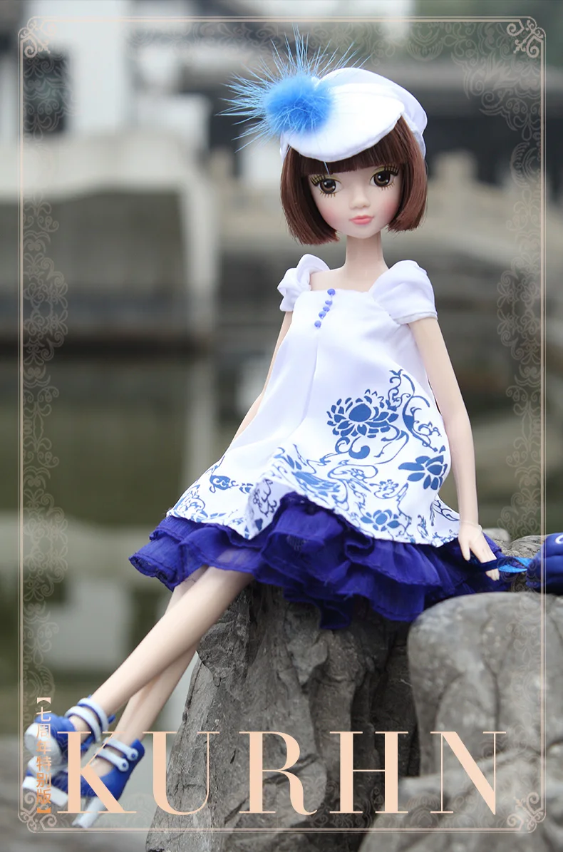 Special Chinese Kurhn Doll For Girls Toys Kurhn 7th Anniversary Doll #1122 Toys For Girls Kids Children Hobby Dolls