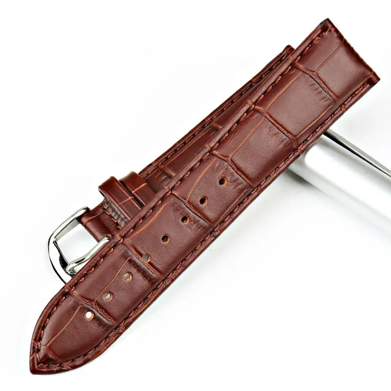 MAIKES New Watch Accessories Watch Bracelet Belt Soft Genuine Leather Watch Band Watch Strap 16 18 20 22 24 mm Watchbands