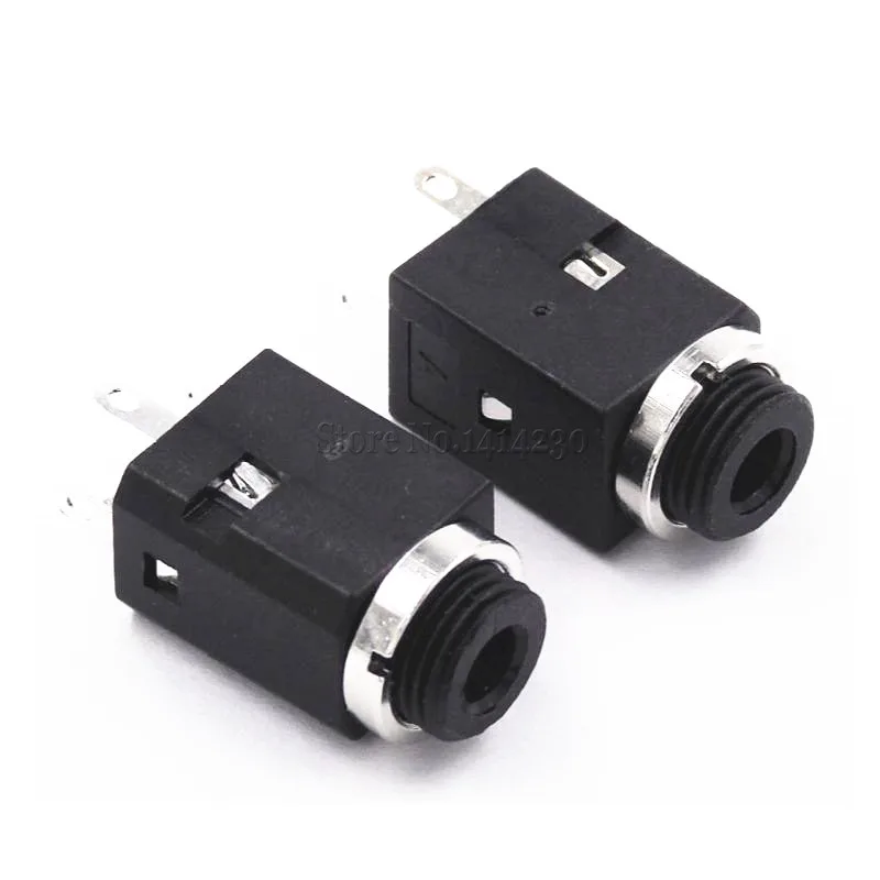 5Pcs 3.5MM Vertical socket 4Pin Stereo Female Socket Jack with Screw 3.5 Audio Headphone Connector PJ-341 3 Poles Earphone Hole