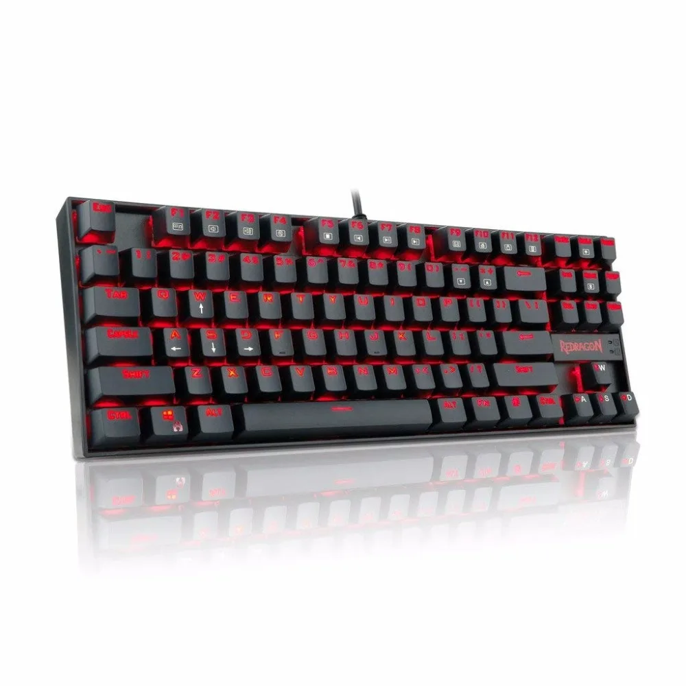 Redragon K552-BA Gaming Keyboard and Mouse Mouse Pad Combo LED Backlit Mechanical Gaming Keyboard 87 key PC Gaming Keyboard