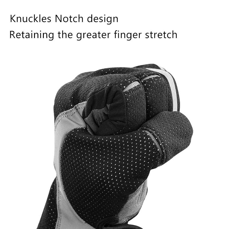 ROCKBROS-Guantes Térmicos de ciclismo para pantalla táctil, resistentes al viento, para mantener el calor, gruesos, accesorios deportivos, Otoño e Invierno