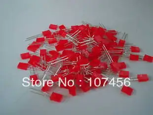 1000pcs 2X5X7mm red Ultra Bright diffused red LED Lamps New