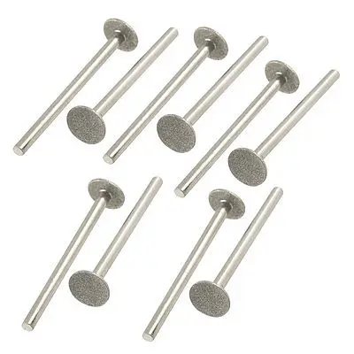 3mm Shank 8mm Flat Head Grinding Diamond Burr Bits Grinders