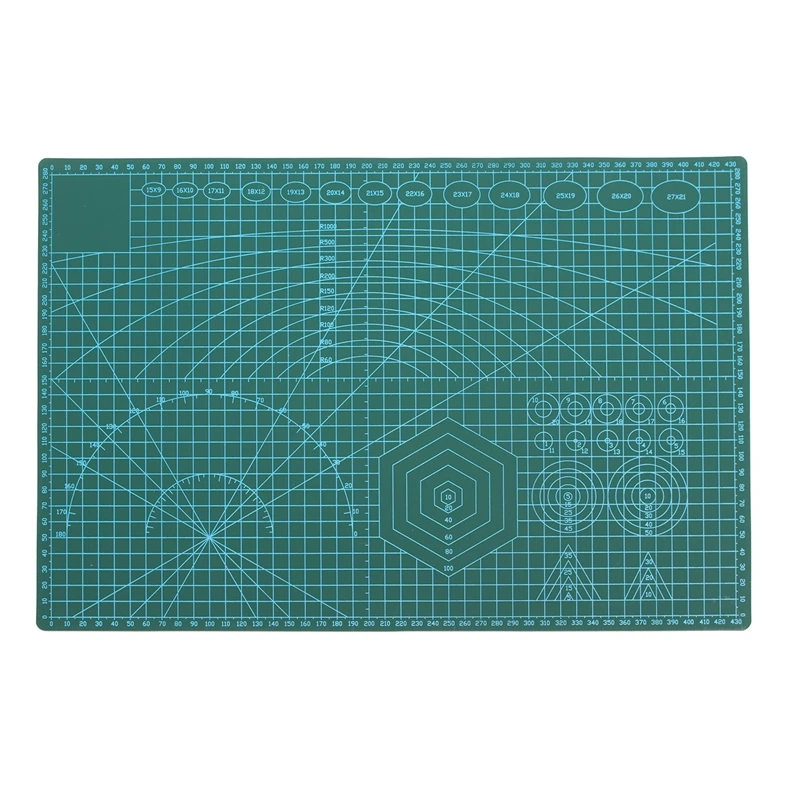 A3A4Cutting Mat Plastic PVC Non Slip Self Healing Patchwork Double Sided Cutting Border Plate Pad for Leather Fabric Paper Craft