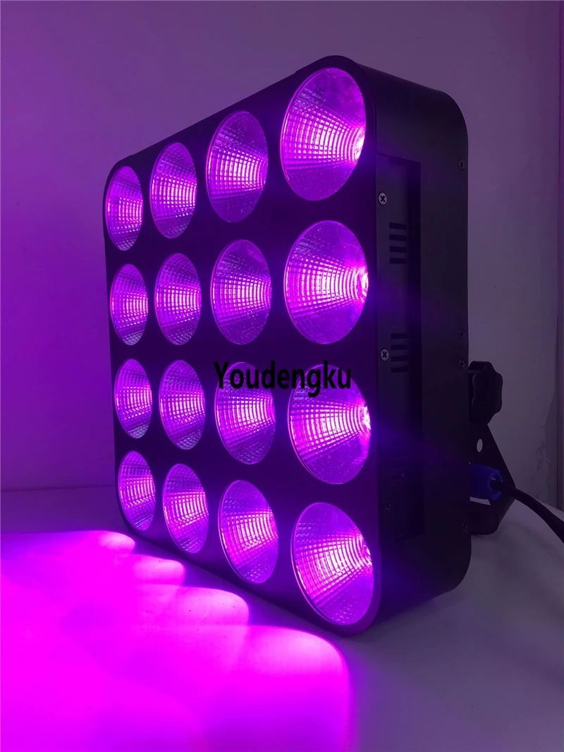 

4x4 RGB матричный аудитоприемник dmx rgb светодиодный светильник 16x30 Вт RGB 3 в 1 cob светодиодный матричный стробоскопический светильник для сценического шоу