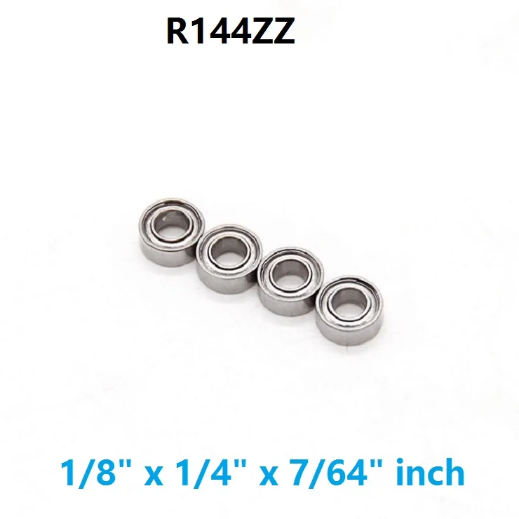 500pcs/lot R144ZZ R144 ZZ 2Z Metal sealed 1/8