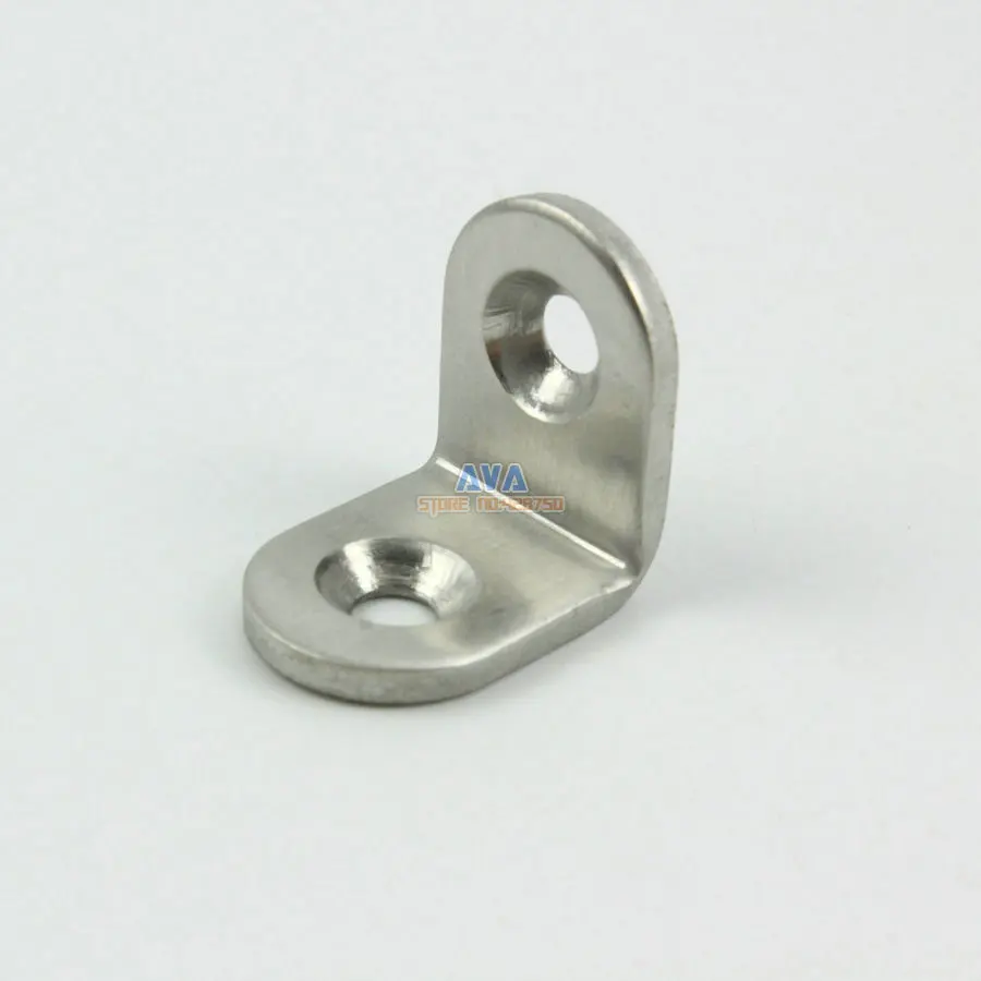 20 Pieces 20x20mm Stainless Steel Right Angle Corner Bracket Thinckness 3mm